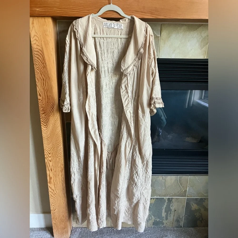 Magnolia Pearl Cream Long Jacket - Picture 1 of 12